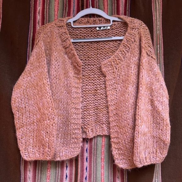 ALPACA OPEN CARDIGAN SWEATER - size S - Picture 2 of 12